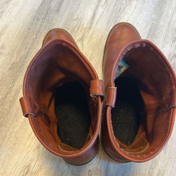 Vintage Red Wing Irish Setter 866 Pecos Traction Tred Pull-On Leather Work Boots - Picture 10 of 12